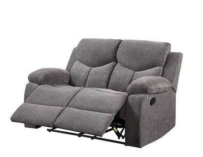 Kalen - Motion Loveseat - Gray Chenille