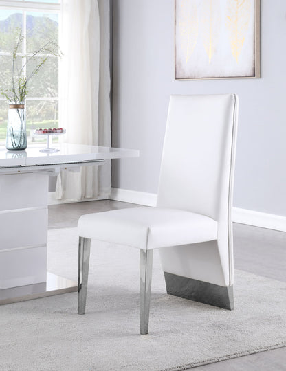 Porsha - Dining Chair (Set of 2) - Chrome Base