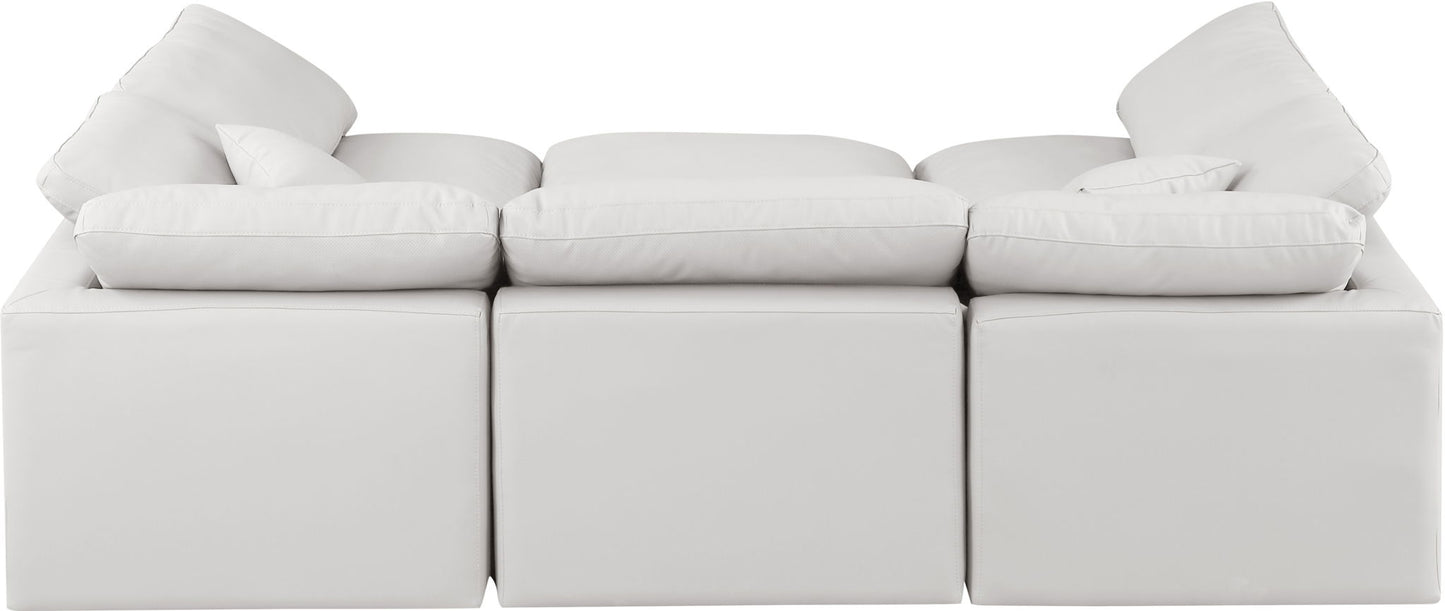 Indulge - Faux Leather 6 Piece Modular Sectional