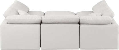 Indulge - Faux Leather 6 Piece Modular Sectional