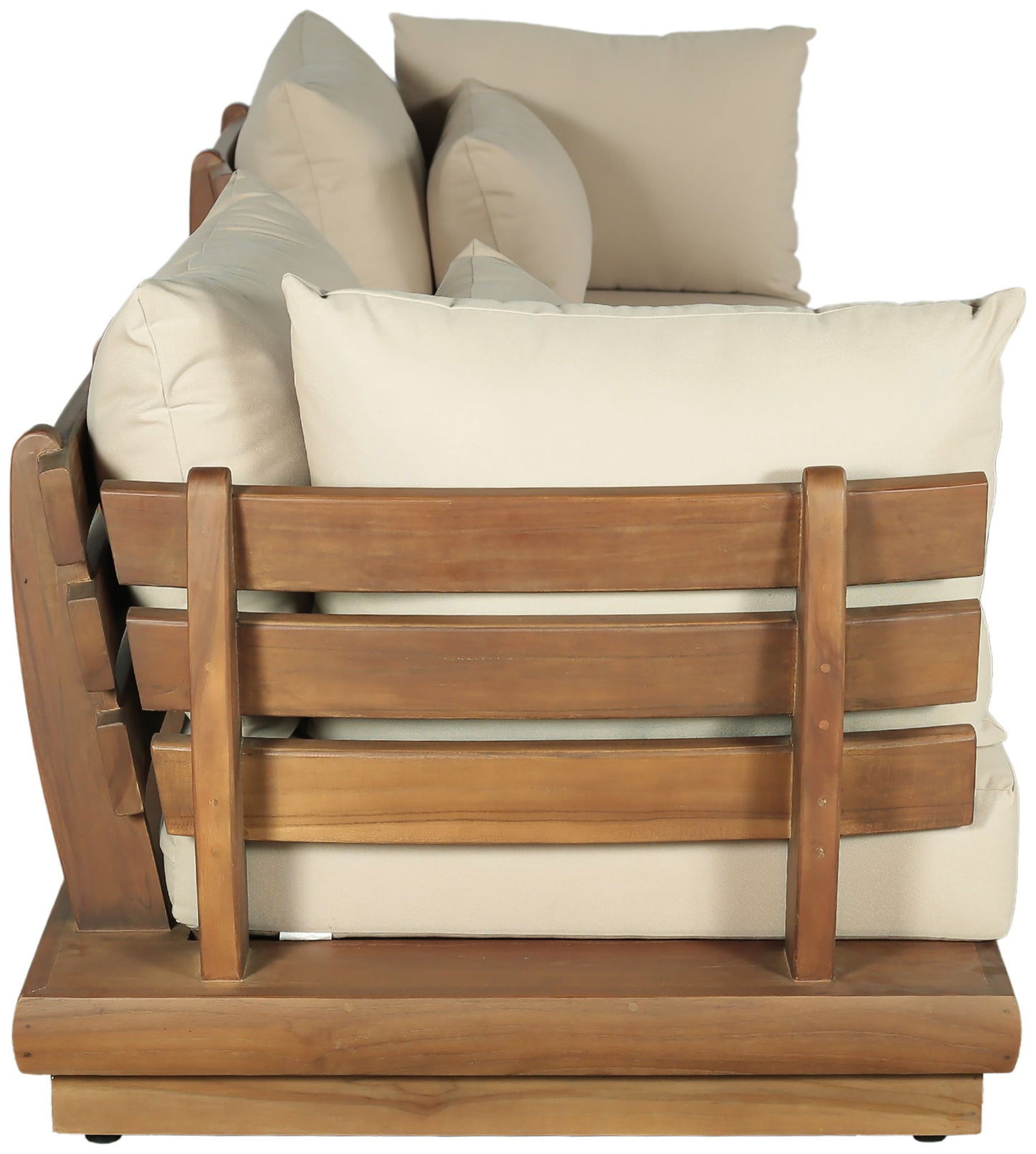 Mirella - 3 Piece Water Resistant Fabric Upholstered Outdoor Patio Modular Sofa