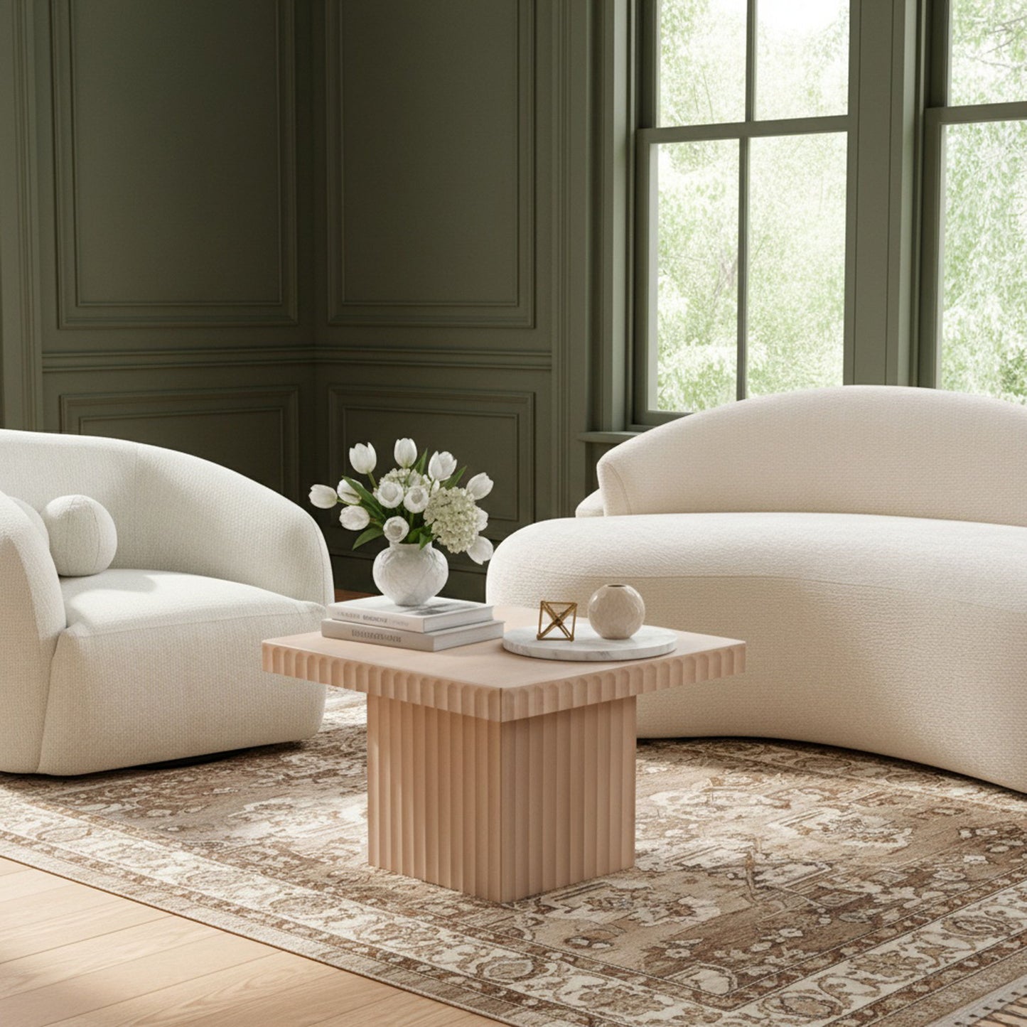 Spencer - 15" Oak Veneer Coffee Table