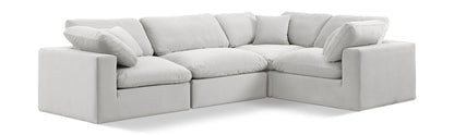 Comfy - 4 Piece Velvet Modular Sectional