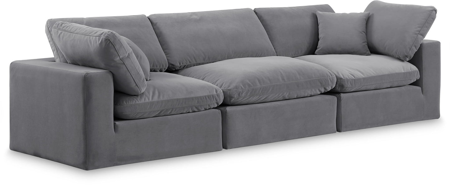 Comfy - Velvet Modular Sofa 3 Seats