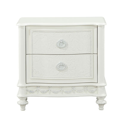 Dorothy - Nightstand With 2 Drawers - Ivory