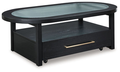 Winbardi - Oval Cocktail Table - Black