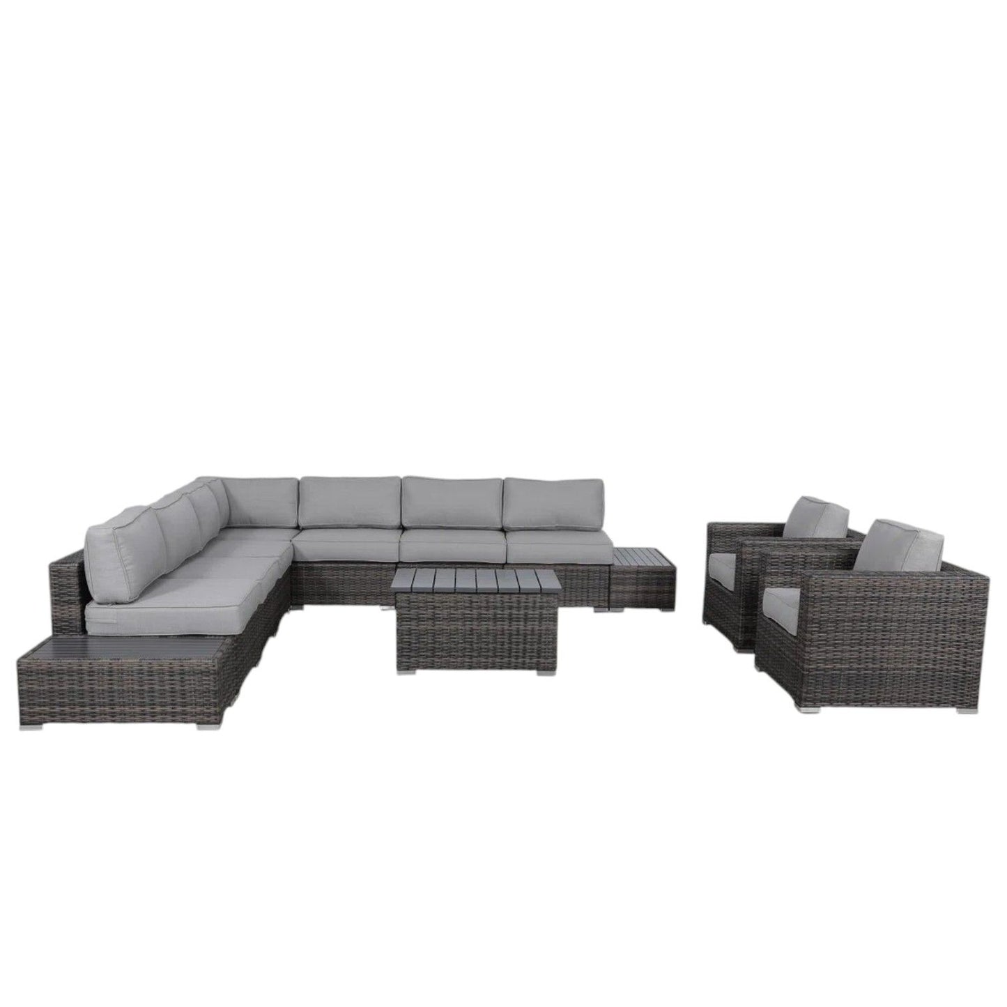 Stylish Entertainment Sectional Set, Outdoor Living