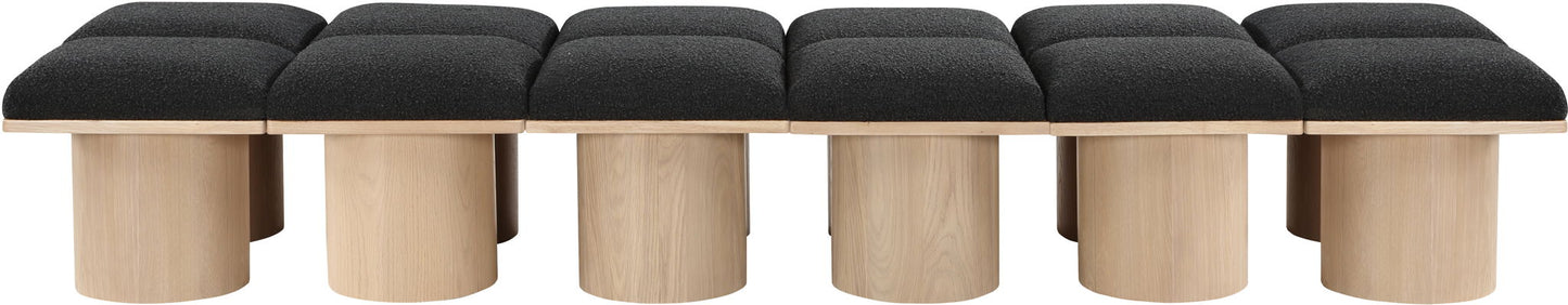 Pavilion - 12 Piece Modular Bench With Natural Base