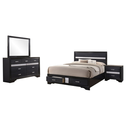 Corbin - Queen Bedroom Set With Storage - Black
