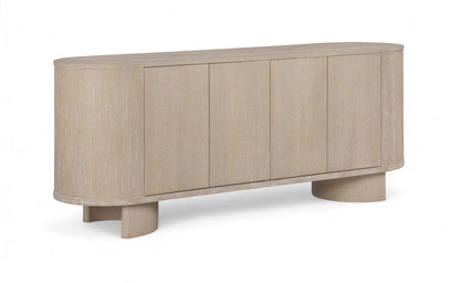 Caldra - Oak Veneer And Solid Wood Sideboard / Buffet