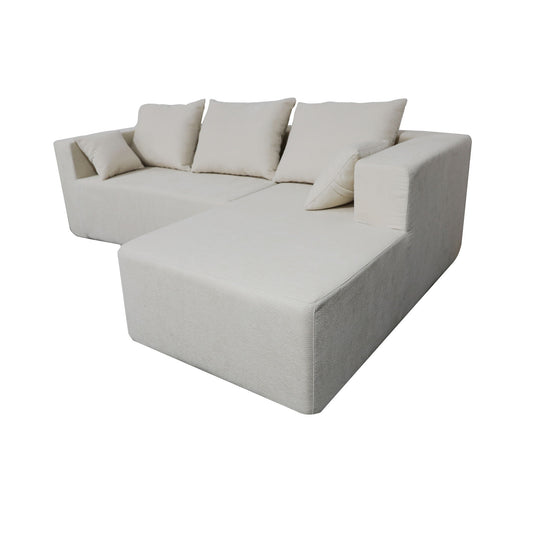 Modular Corner Sofa With Soft Fabric