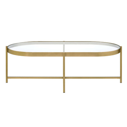Charrot - Coffee Table - Clear Glass Top & Gold