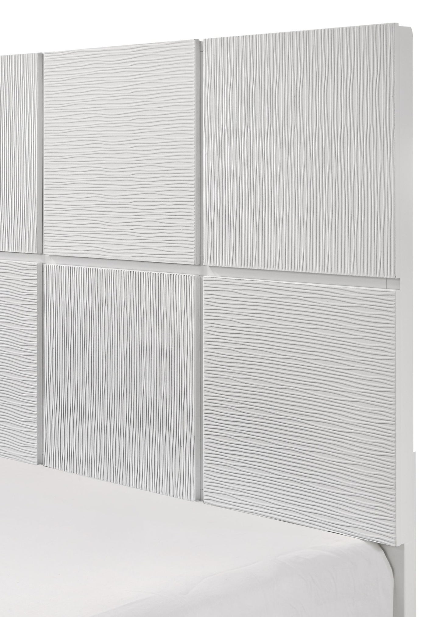 Denker - King Bed - White