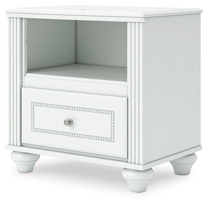 Kozlani - One Drawer Night Stand - White