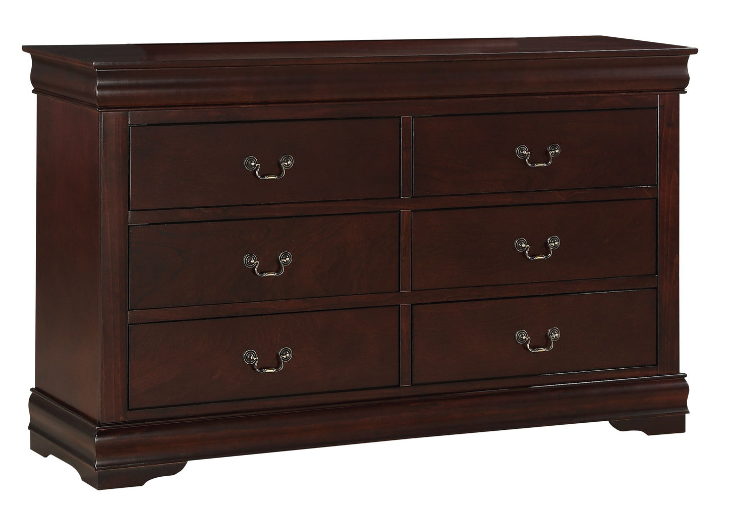 Louis Philip - King 4 Piece Bedroom Set - Cherry