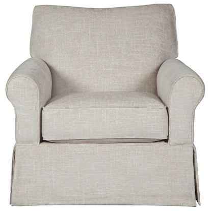Searcy - Swivel Glider Accent Chair - Quartz
