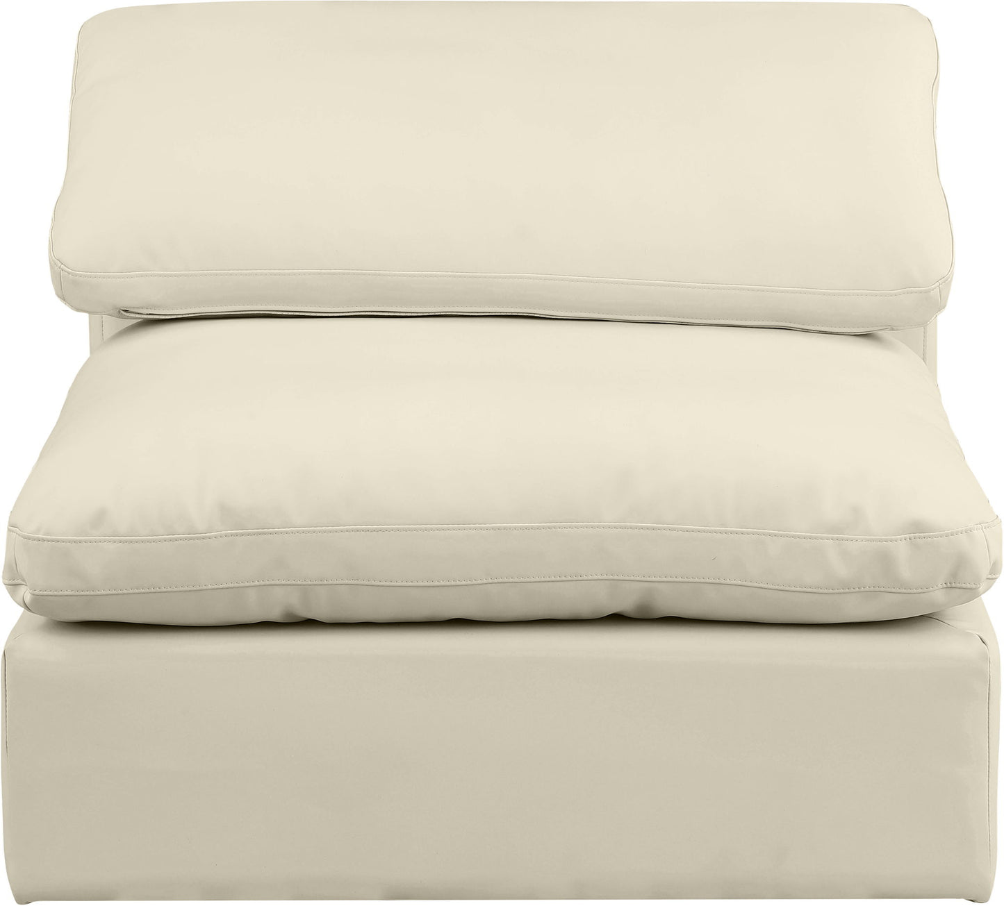 Comfy - Faux Leather Armless Chair