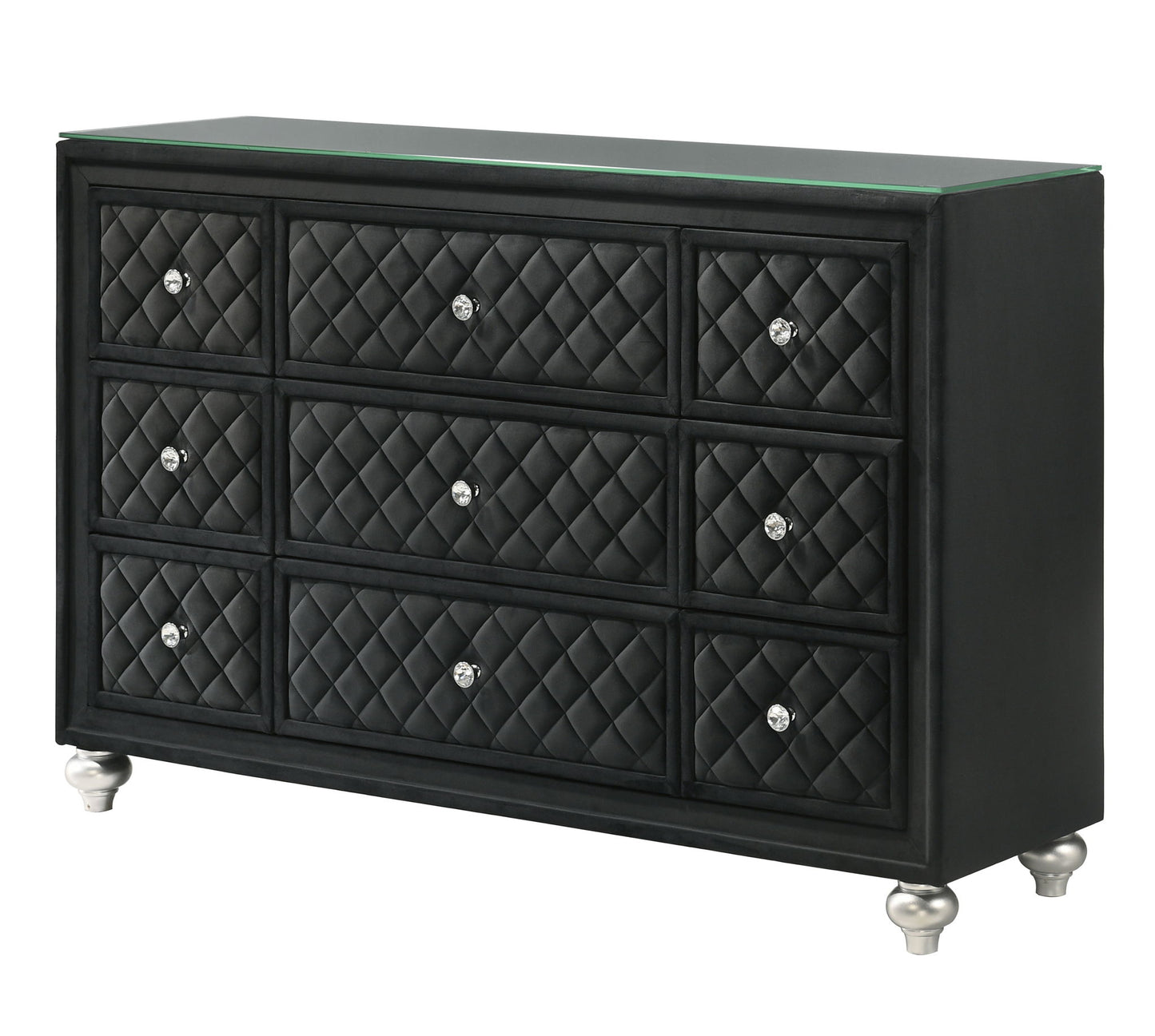 Cameo - Dresser & Mirror - Black