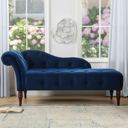 Samuel - Tufted Roll Arm Chaise Lounge