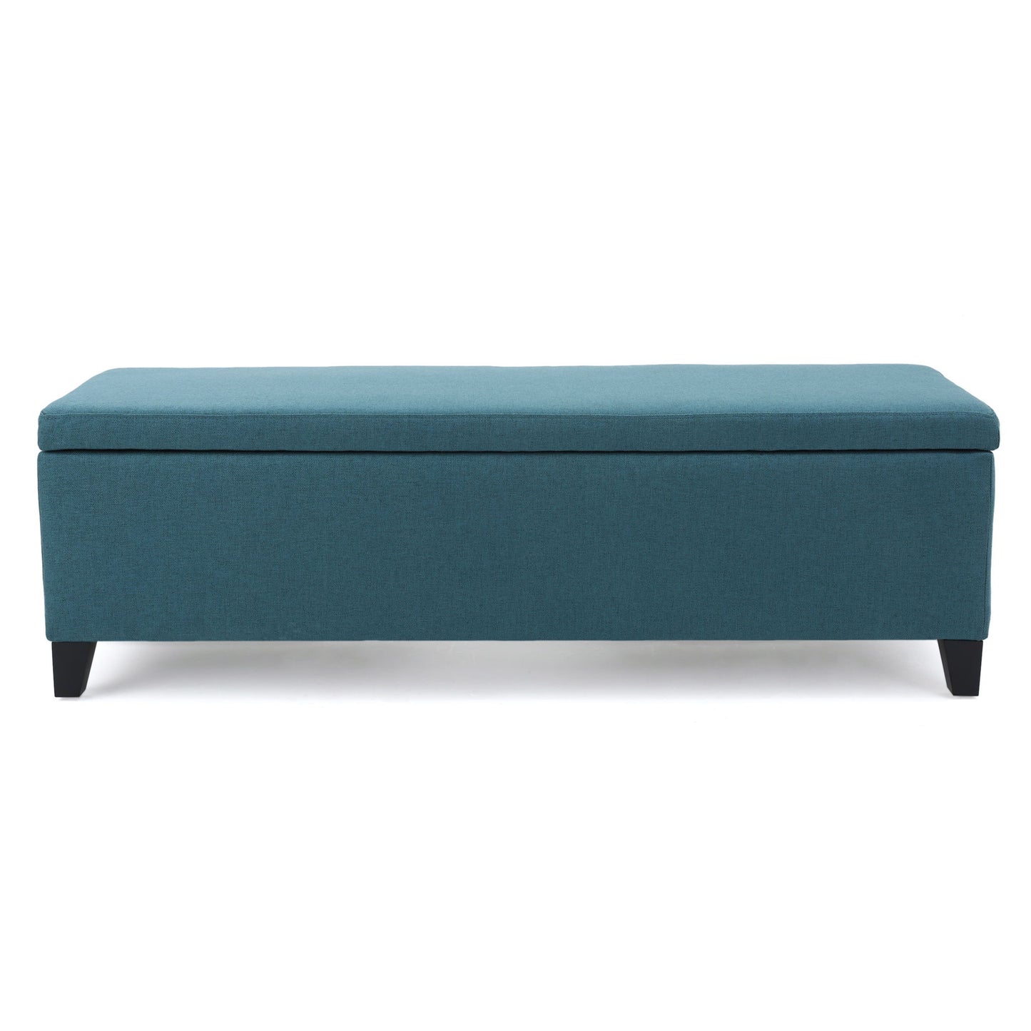 Contemporary Storage Ottoman Bench With Upholstery