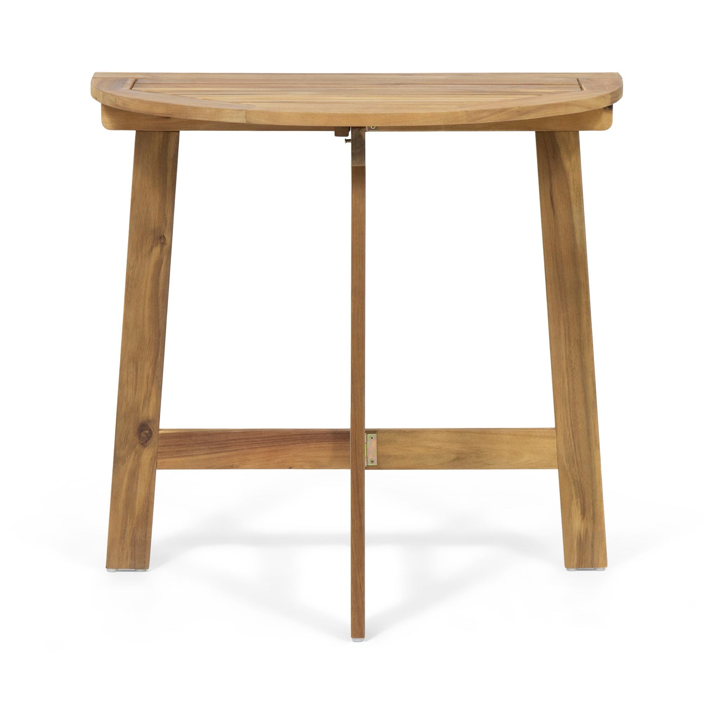 Outdoor Half Round Folding Acacia Wood Bistro Table
