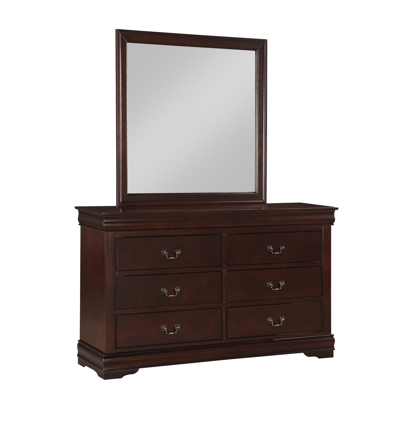 Louis Philip - Queen 4 Piece Bedroom Set - Cherry