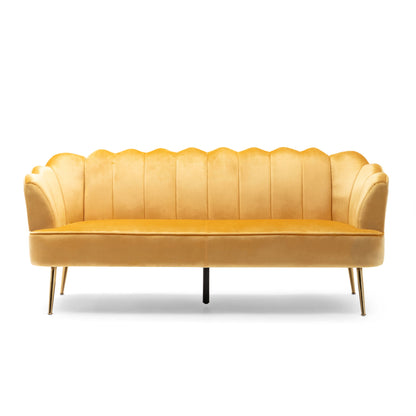 Modern Glam 3 Seater Sofa With Texture