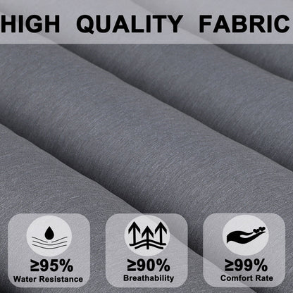 2 Piece Outdoor Chaise Lounge Chair Cushion Set