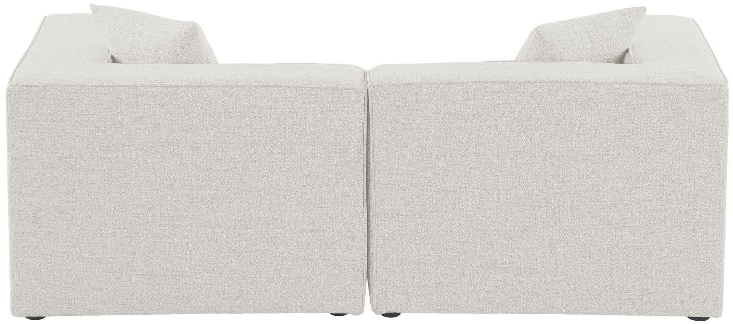Cube - Linen Modular 2 Seat Sofa