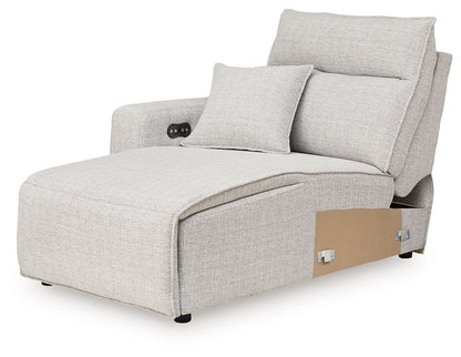 Modmax II - LAF Press Back Power Chaise - Stone
