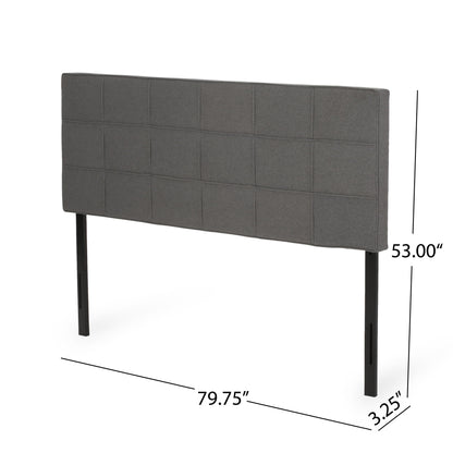 King / California King Sized Headboard - Charcoal Gray