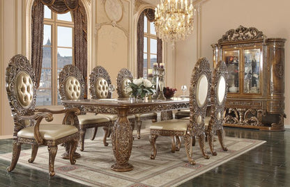 Constantine - Dining Table - Brown & Gold