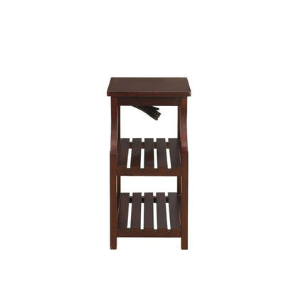 Wasaki - Accent Table With USB - Espresso