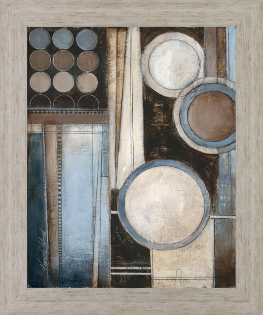 Circles in Mist - 28" x 34" Framed Wall Art