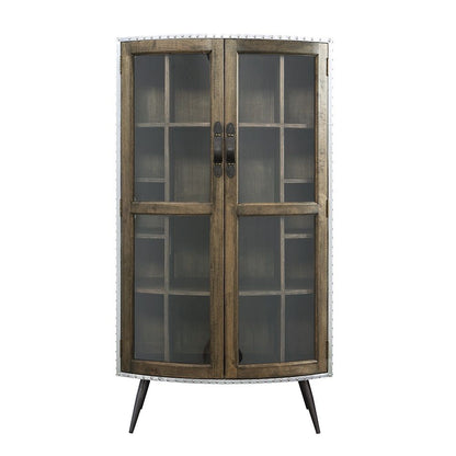 Brancaster - 68" Cabinet - Oak & Aluminum