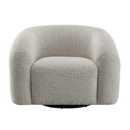 Irma - Chair With Swivel - Gray Boucle