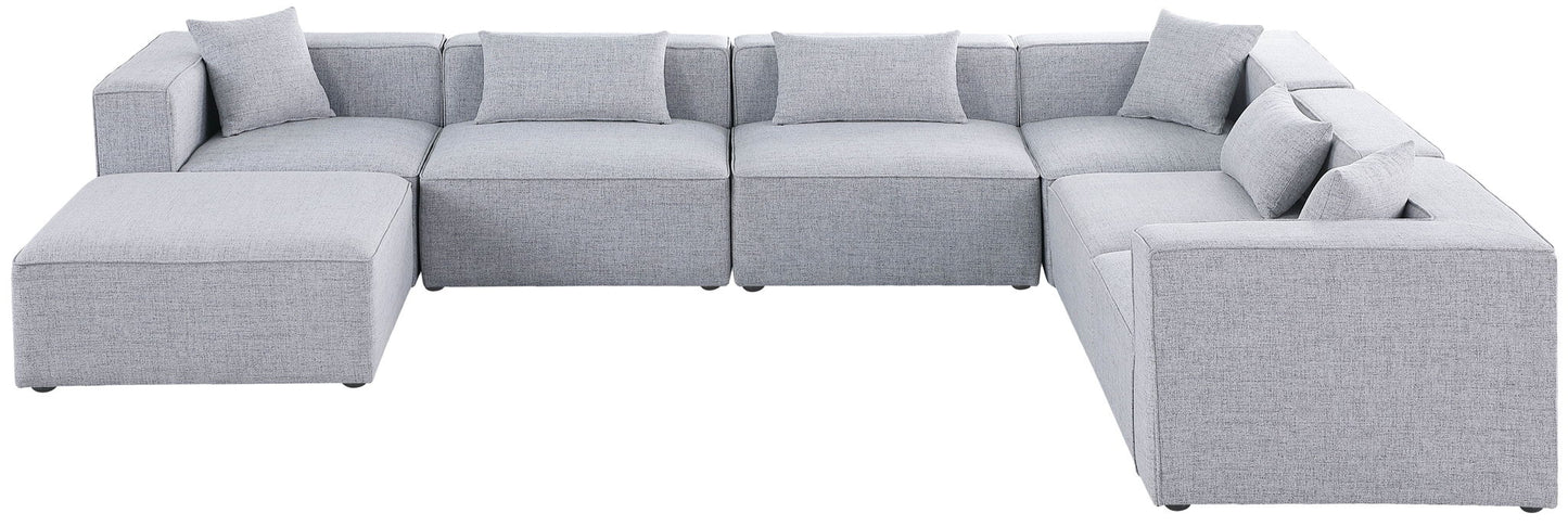Cube - Linen 7 Piece Modular Sectional