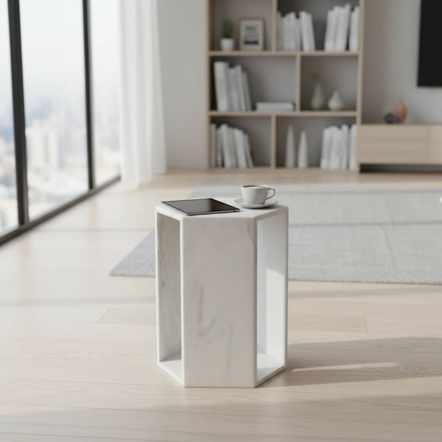 Modern Minimalist Hexagon Side Table