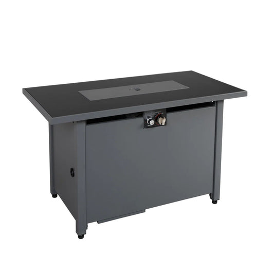 Rectangular Fire Pit With Frame Elegant Design