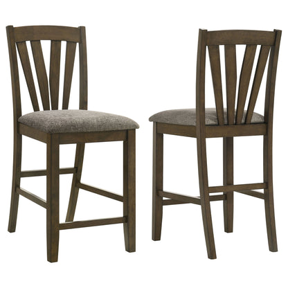 Maxine - Upholstered Counter Height Dining Side Chair (Set of 2) - Brown