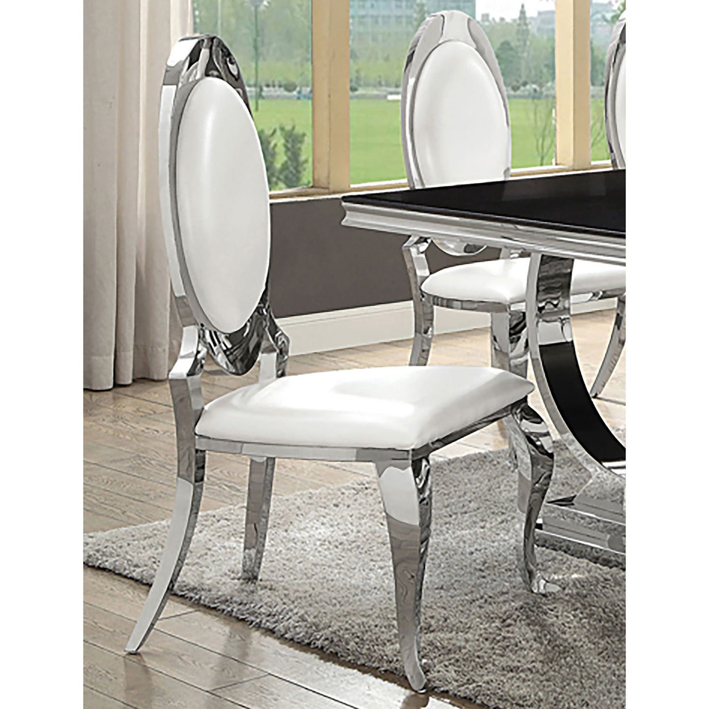 Chester - Upholstered Dining Side Chair (Set of 2) - Creamy White