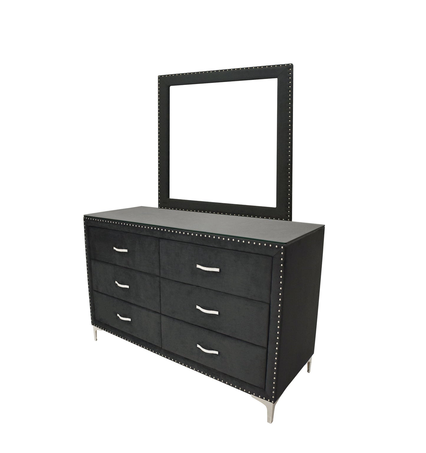 Lucinda - Dresser & Mirror - Black