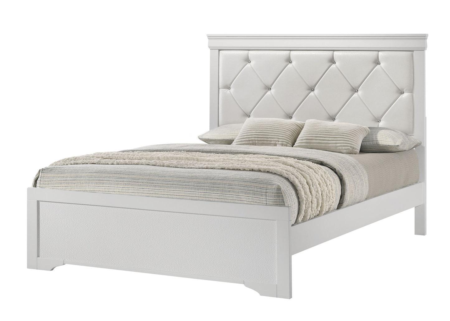 Amalia - King 4 Piece Bedroom Set - White