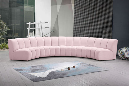Infinity - 5 Piece Velvet Modular Sectional