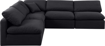 Indulge - Linen 5 Piece Modular Corner Armless Sectional