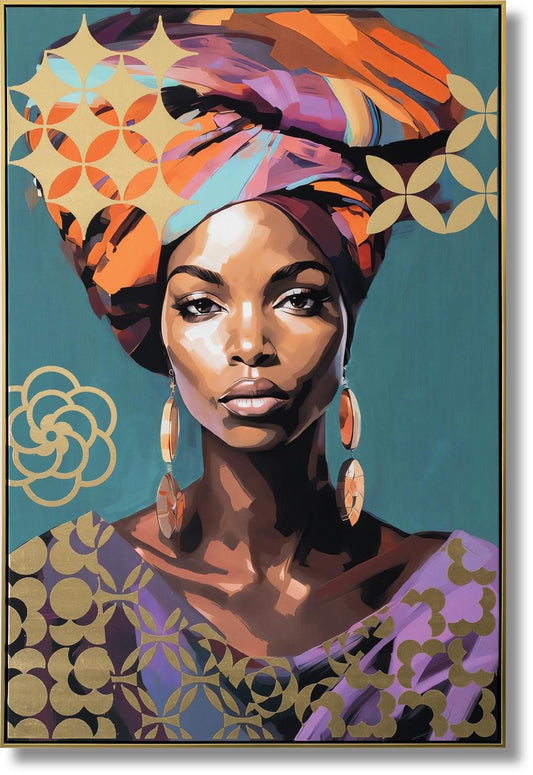 Golden Essence - 48" x 33" Framed Wall Art