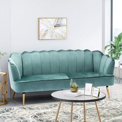 Modern Glam 3 Seater Sofa With Texture