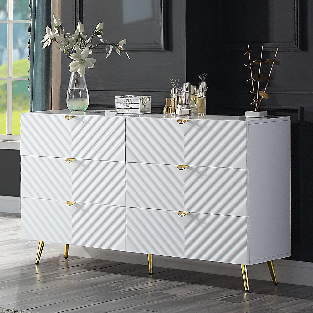 Gaines - Dresser - White High Gloss