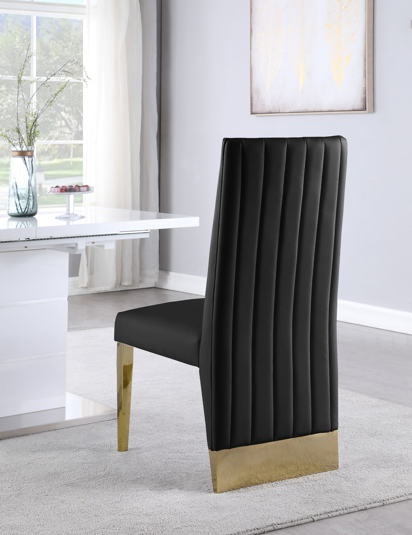 Porsha - Dining Chair (Set of 2) - Gold Base