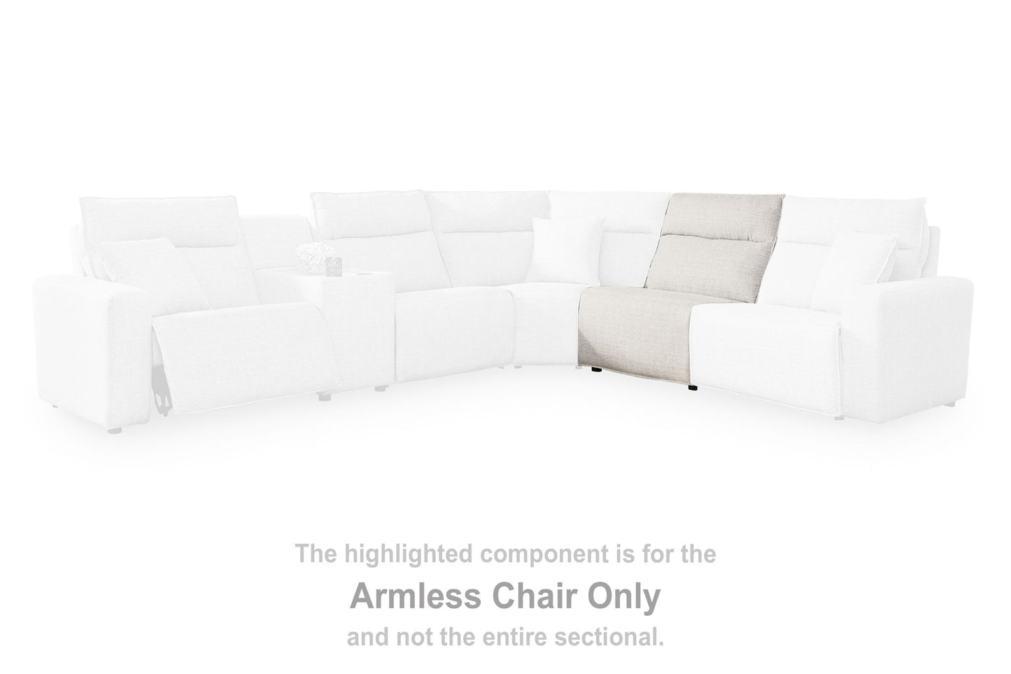 Modmax II - Armless Chair - Stone
